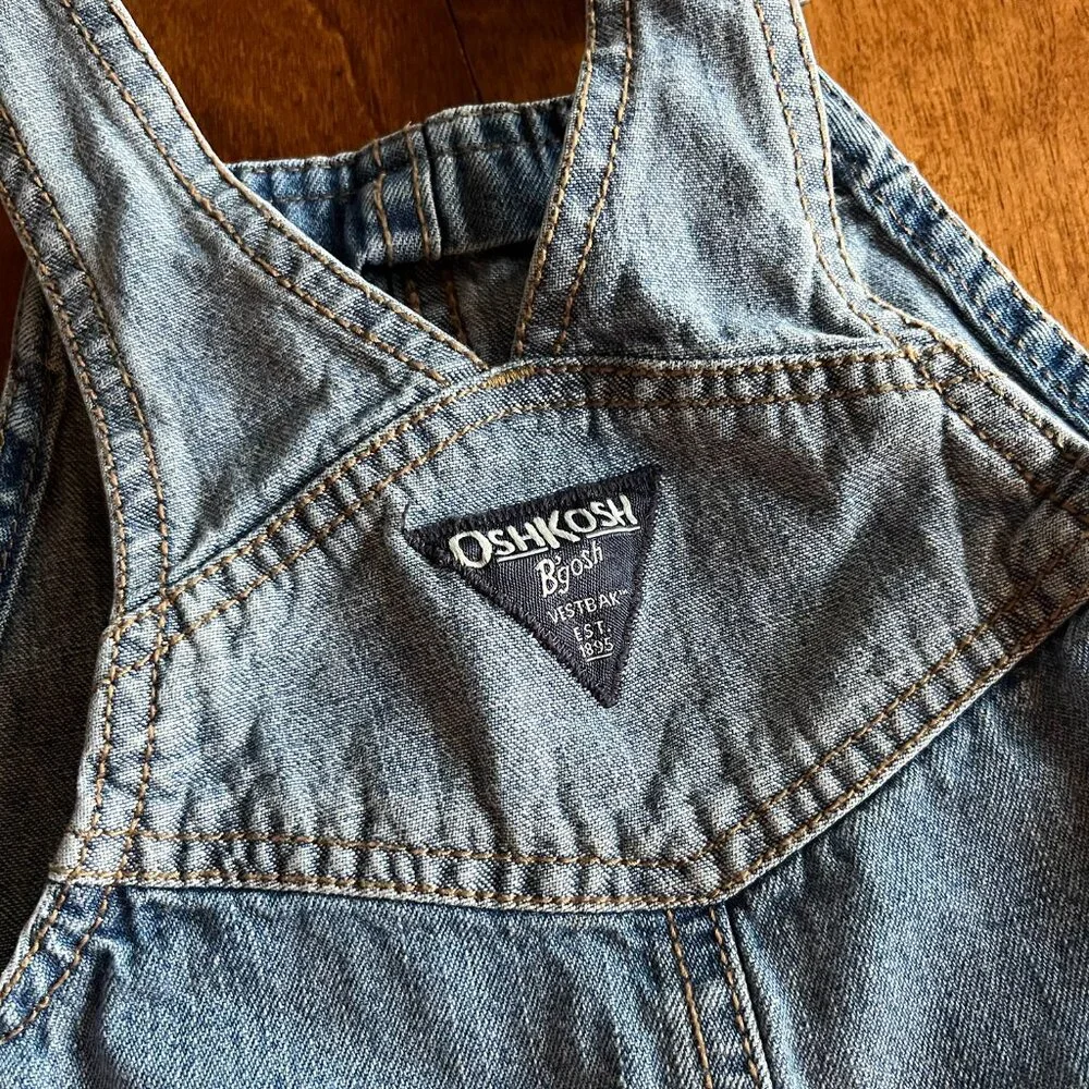 OshKosh patchwork overalls 24m